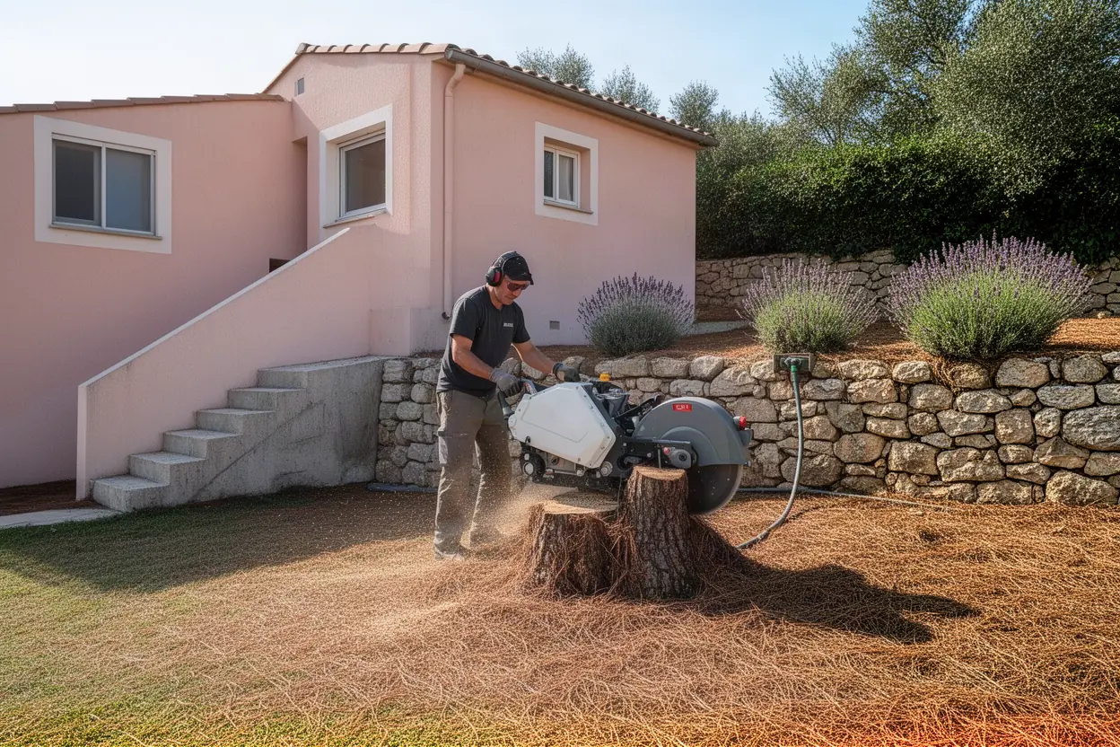 Dessouchage et rognage de souches à Toulon : retrouvez un jardin dégagé